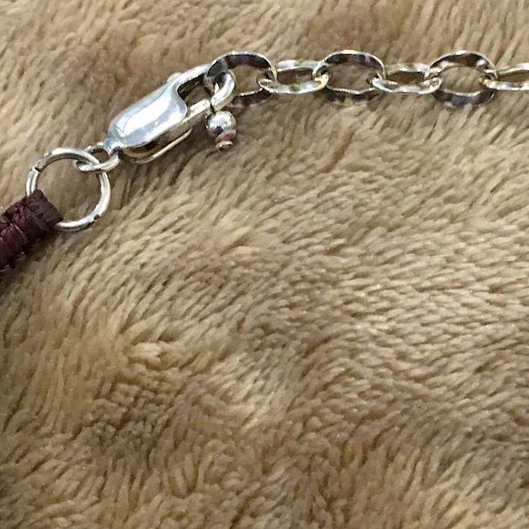 VINTAGE Faceted Tigers Eye Sterling Silver Four Strand Necklace - Picture 11 of 12